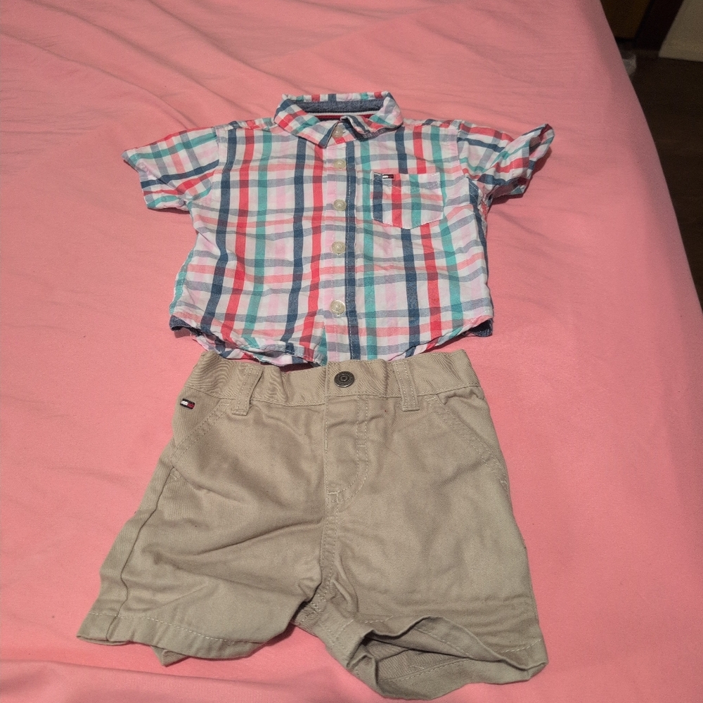 Tommy Hilfiger Boys 3 To 6 Months Outfit
